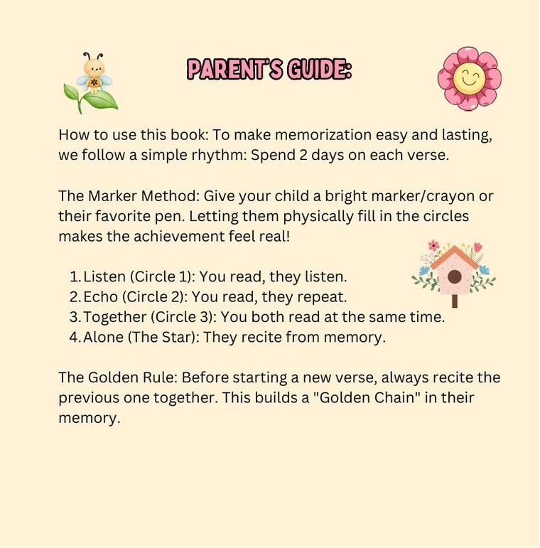 Page from My 4 Quls: Parent’s guide
