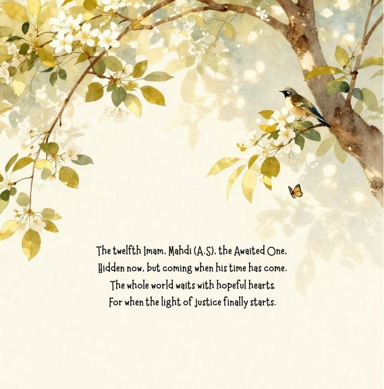The page about the twelfth Imam, Imam Mahdi, in Who Are the Ahlul Bayt